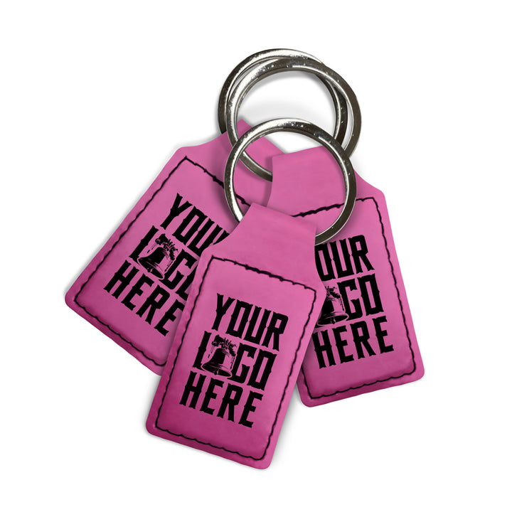 Premium Leatherette Keychain: Primrose