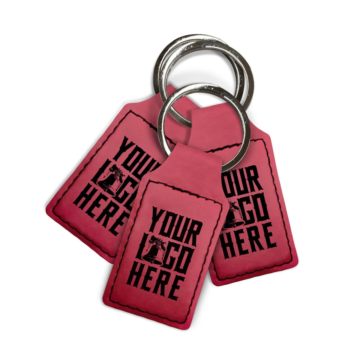 Premium Leatherette Keychain: Ruby