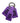 Premium Leatherette Keychain: Violet