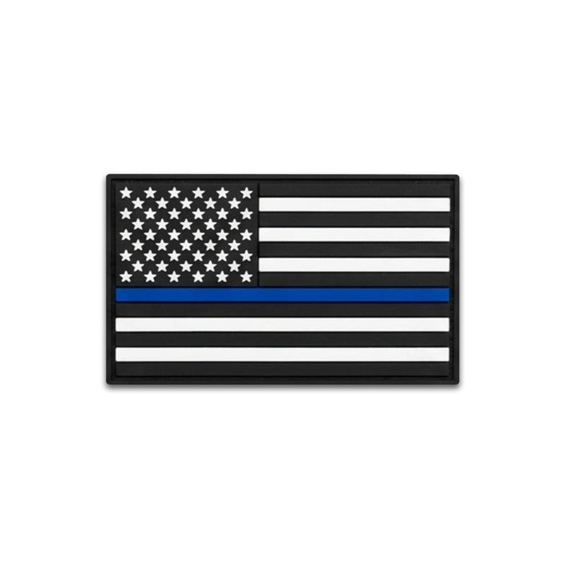 Thin Blue Line Flag - PVC Patch (5pk)